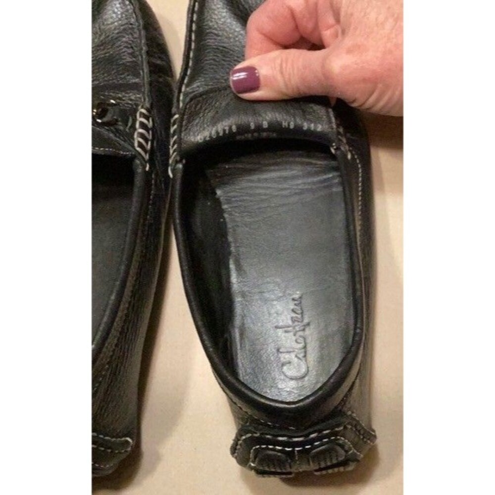 Cole Haan Women's 9B Black Pebbled Leather Horsebit Driving Loafers - Worn twice - Picture 3 of 3